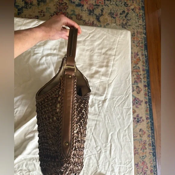 Cole Haan Sierra Open Weave Leather Purse - Picture 8 of 13